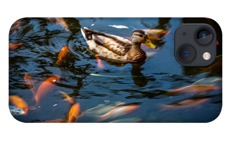 Duck with the koi - Phone Case