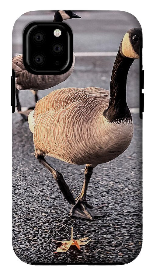 Geese in the parking lot - Phone Case