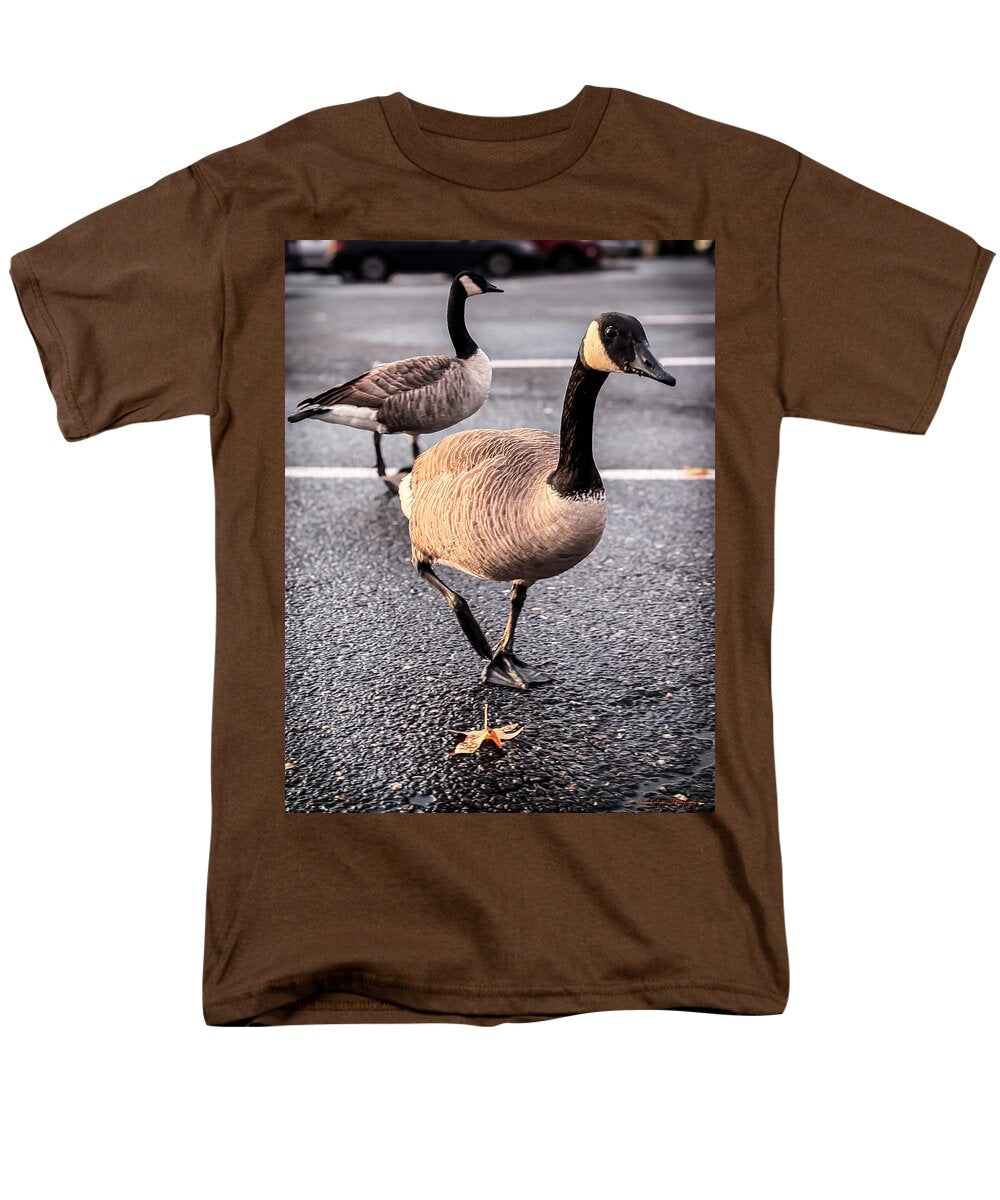 Geese in the parking lot - Men's T-Shirt  (Regular Fit)
