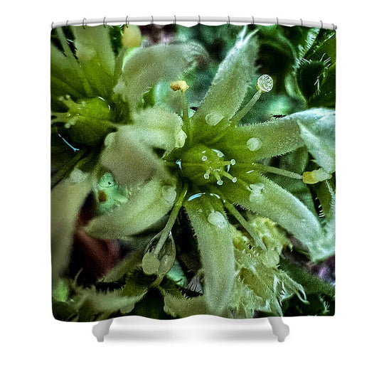 Green bloom - Shower Curtain