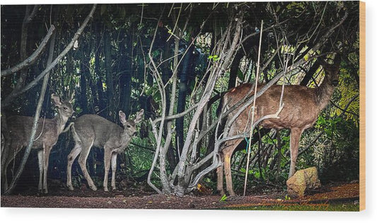 Mom and family  - Wood Print