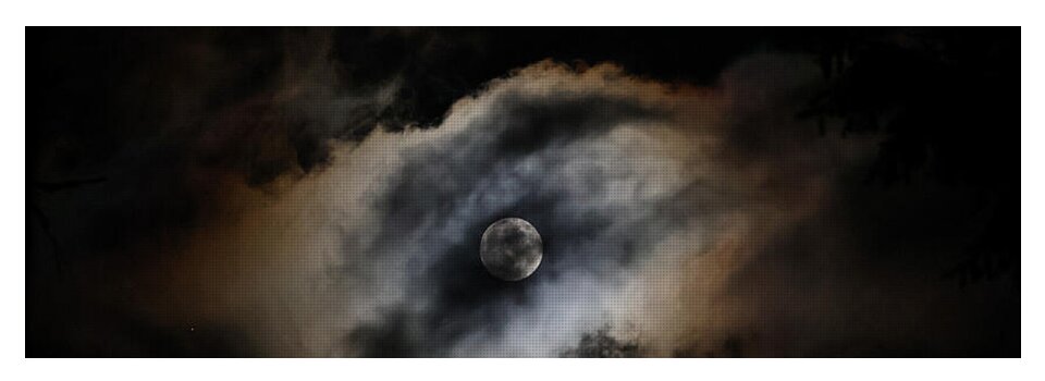 Moon in the clouds  - Yoga Mat