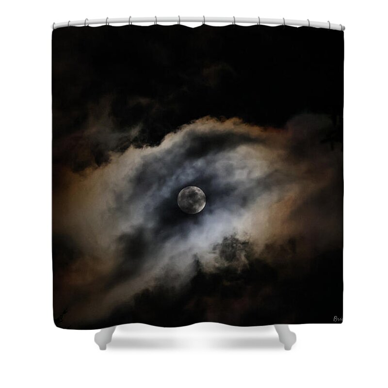 Moon in the clouds  - Shower Curtain