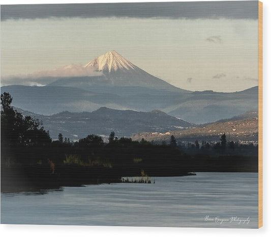 Mt Shasta  - Wood Print