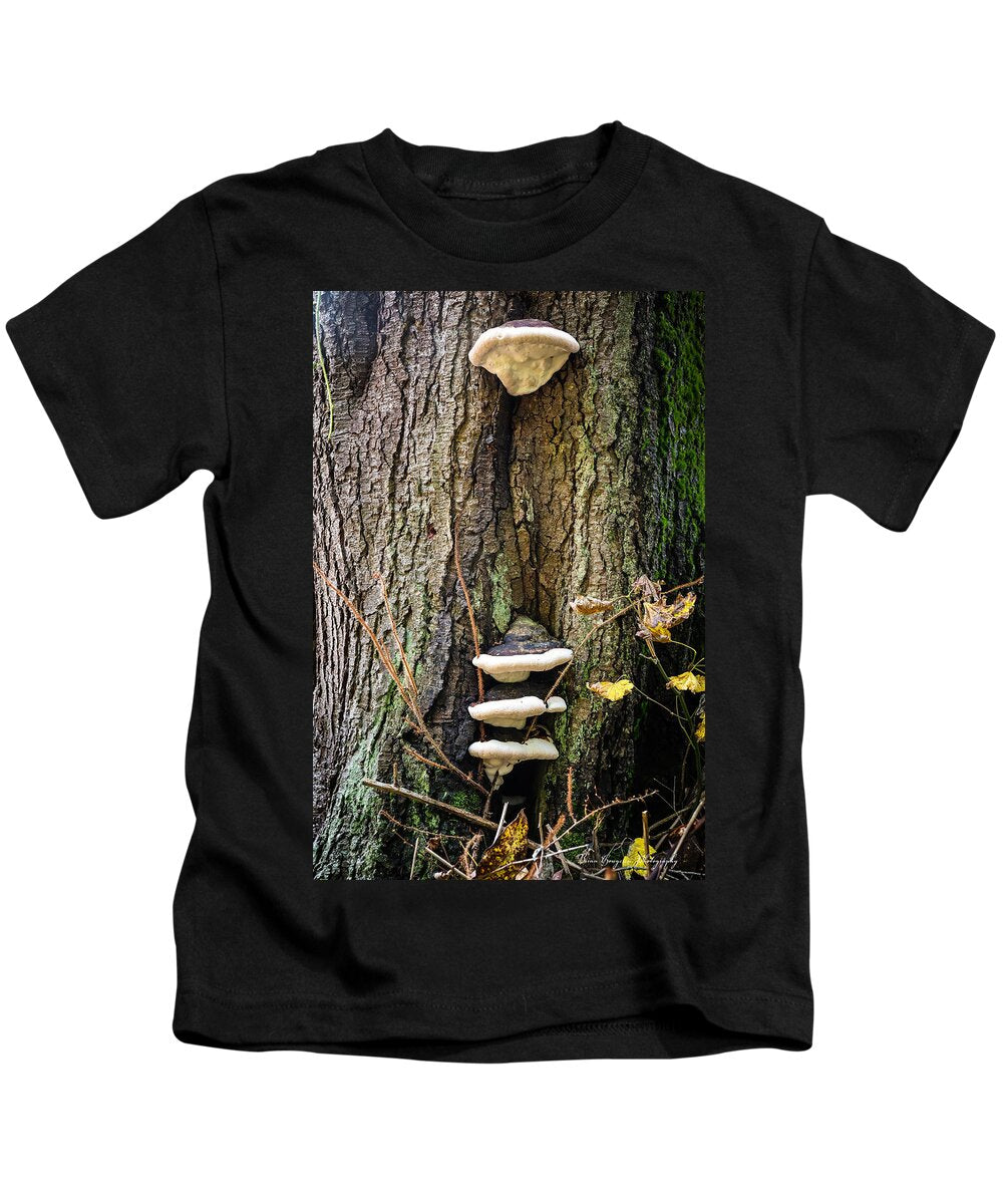 Mushrooms on the tree - Kids T-Shirt