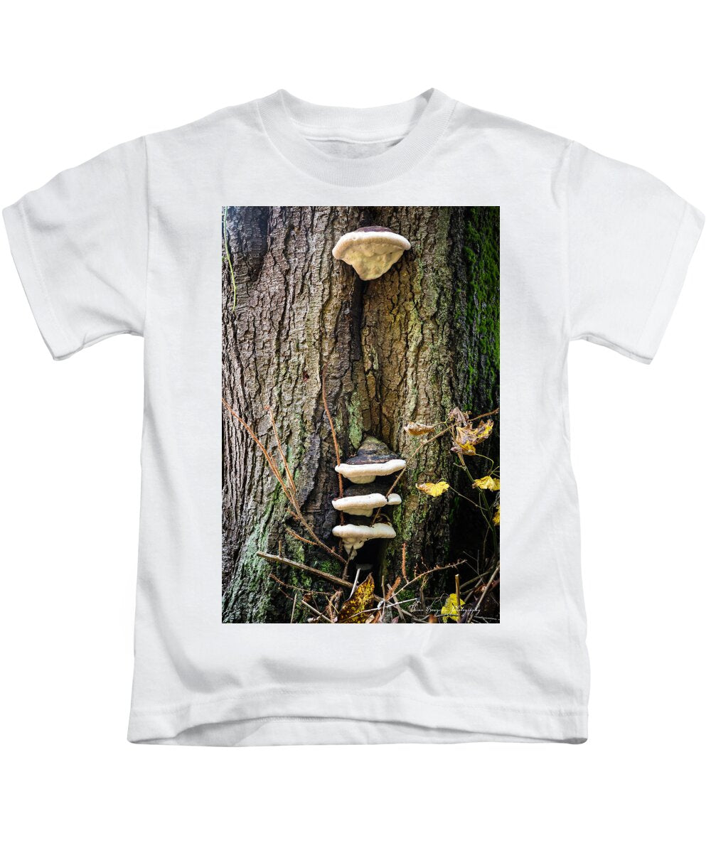 Mushrooms on the tree - Kids T-Shirt