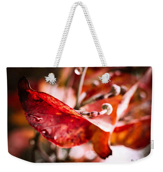Red leaves  - Weekender Tote Bag