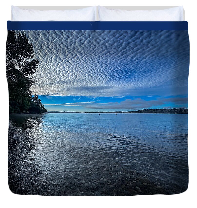 Reflection of the clouds  - Duvet Cover