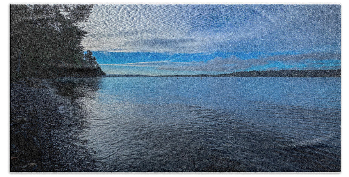 Reflection of the clouds  - Beach Towel