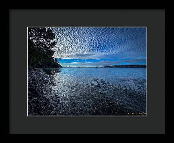 Reflection of the clouds  - Framed Print