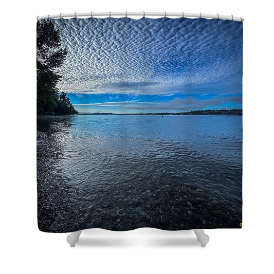 Reflection of the clouds  - Shower Curtain