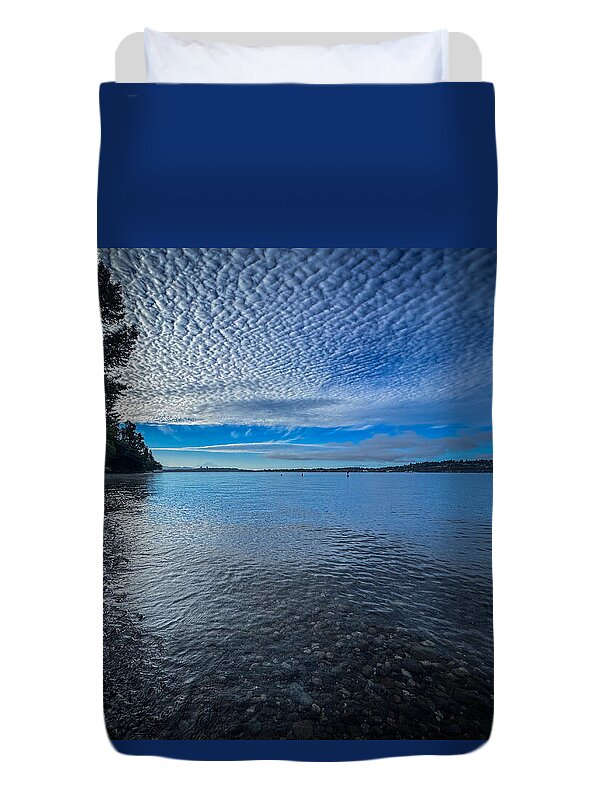 Reflection of the clouds  - Duvet Cover