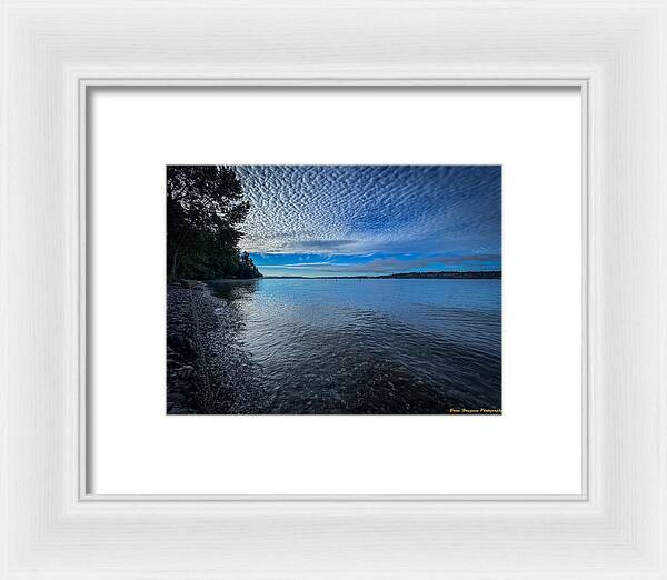 Reflection of the clouds  - Framed Print