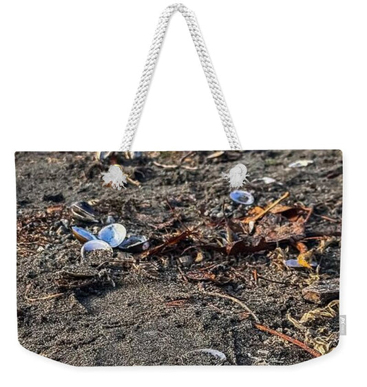 Seashells on the shoreline  - Weekender Tote Bag