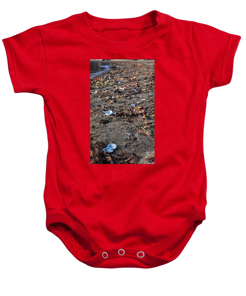 Seashells on the shoreline  - Baby Onesie