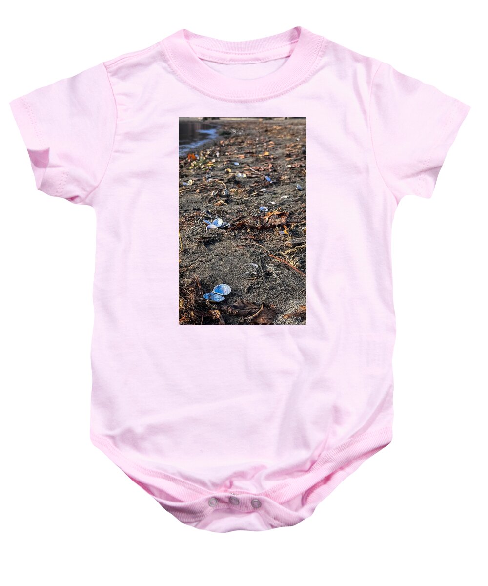 Seashells on the shoreline  - Baby Onesie