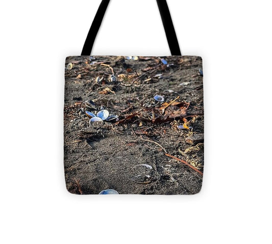 Seashells on the shoreline  - Tote Bag