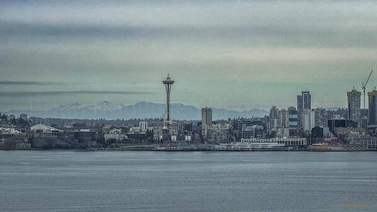 Seattle sky line  - Art Print