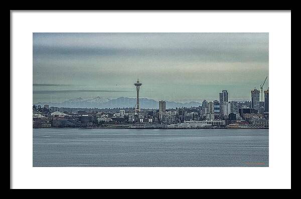 Seattle sky line  - Framed Print