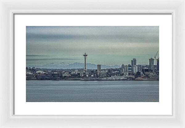 Seattle sky line  - Framed Print