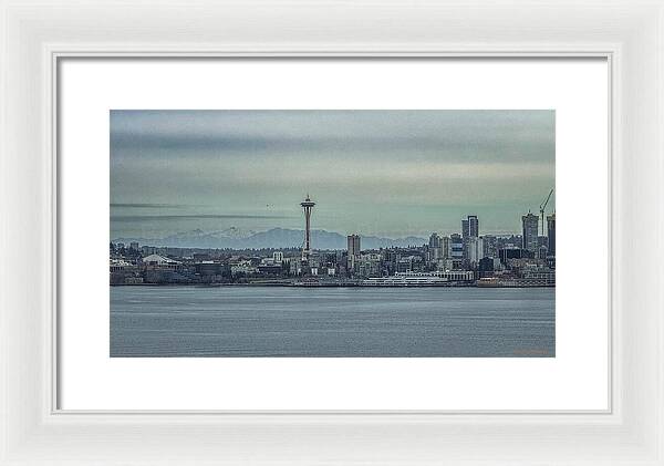 Seattle sky line  - Framed Print