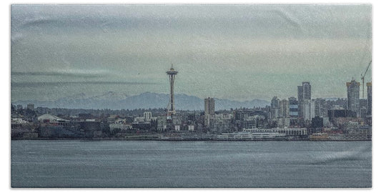 Seattle sky line  - Beach Towel