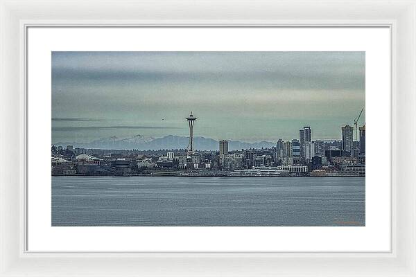 Seattle sky line  - Framed Print
