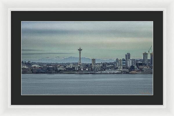 Seattle sky line  - Framed Print