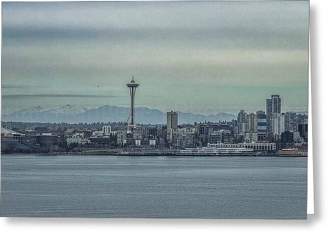 Seattle sky line  - Greeting Card