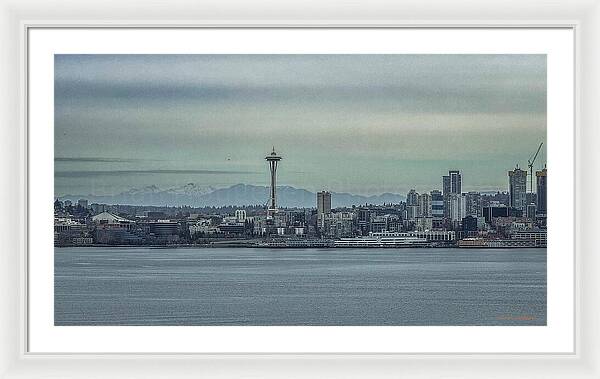 Seattle sky line  - Framed Print