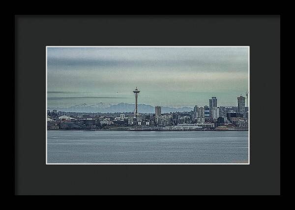 Seattle sky line  - Framed Print