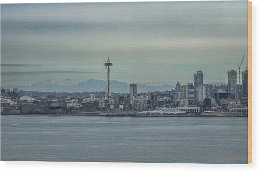 Seattle sky line  - Wood Print