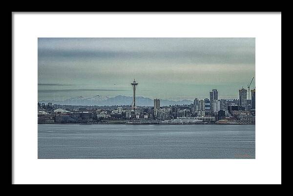 Seattle sky line  - Framed Print