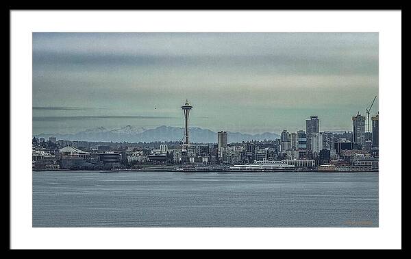 Seattle sky line  - Framed Print