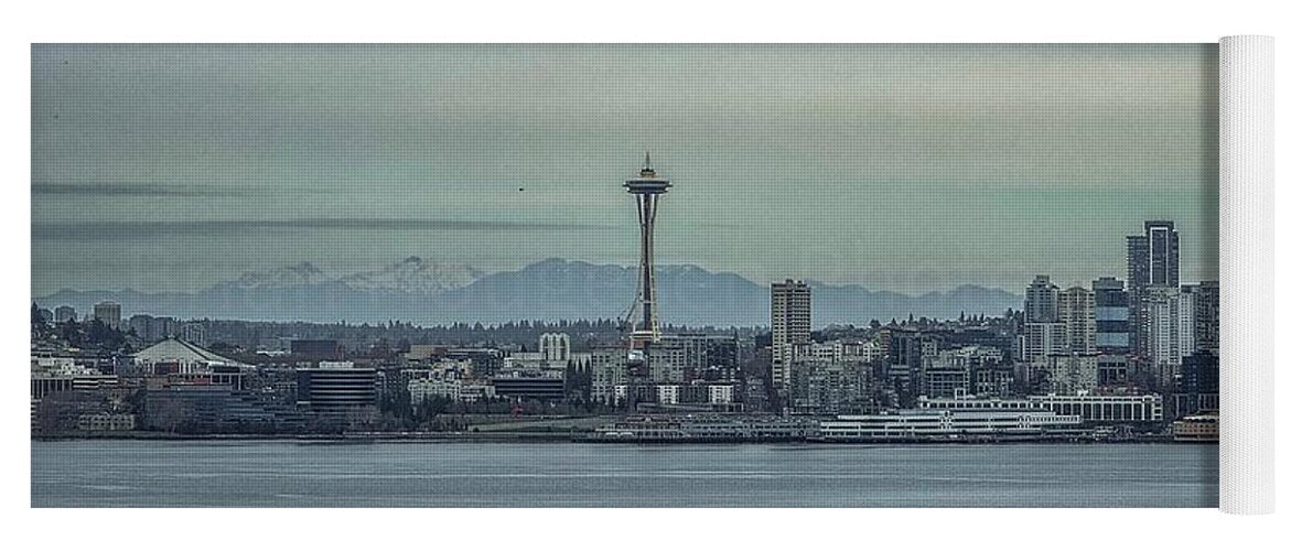 Seattle sky line  - Yoga Mat