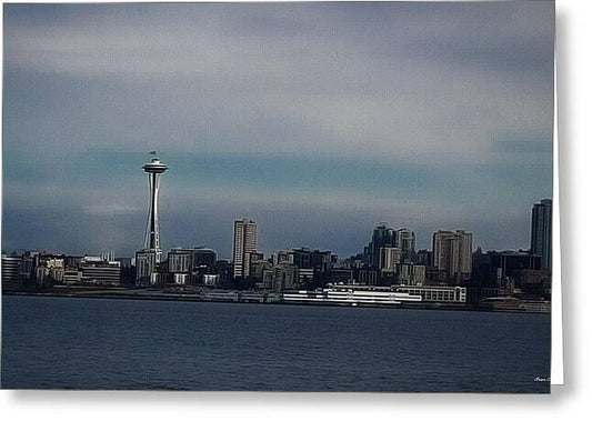 Seattle Skyline  - Greeting Card