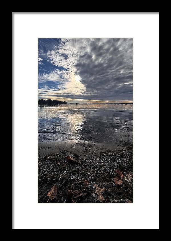 Sun clouds  - Framed Print