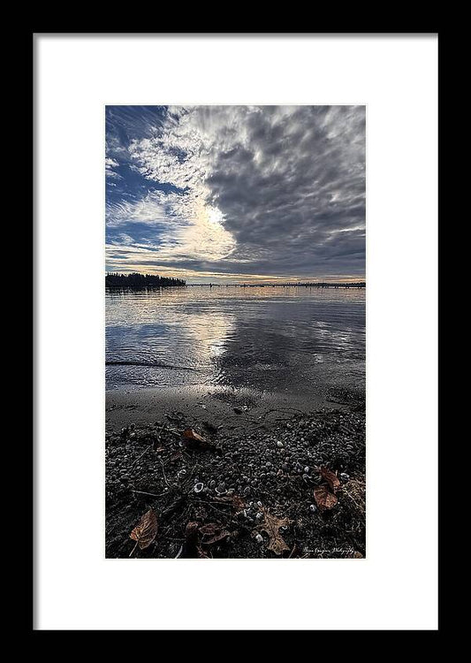 Sun clouds  - Framed Print