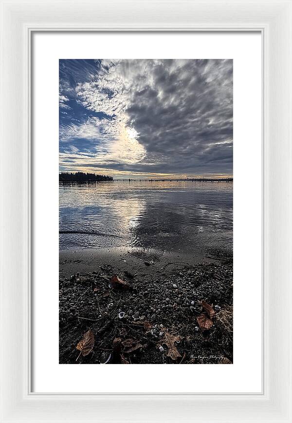 Sun clouds  - Framed Print