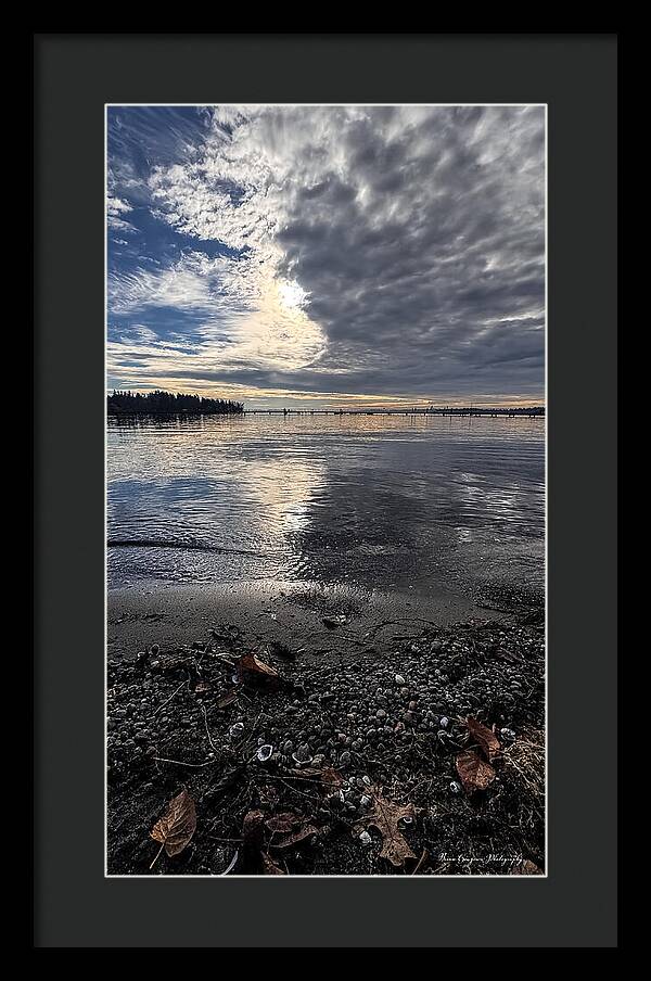 Sun clouds  - Framed Print