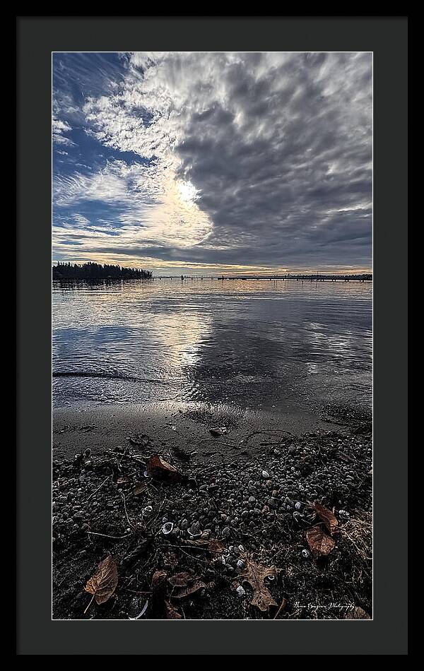 Sun clouds  - Framed Print