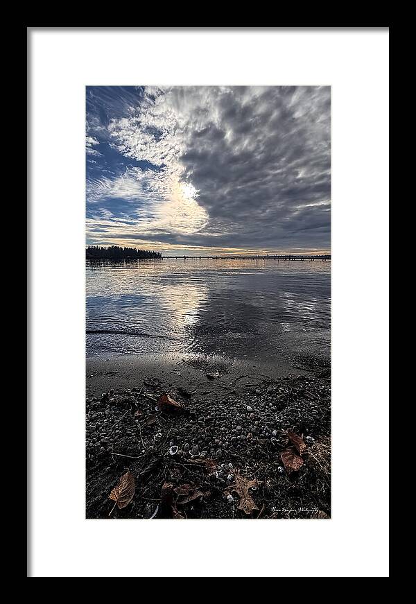 Sun clouds  - Framed Print