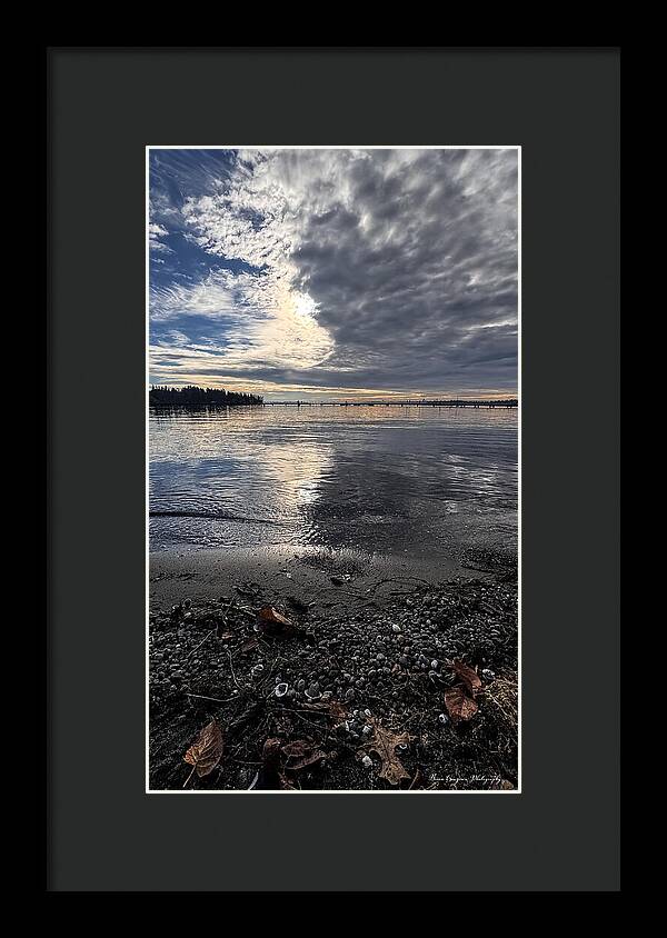 Sun clouds  - Framed Print
