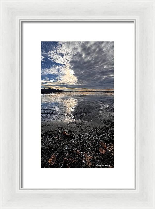 Sun clouds  - Framed Print