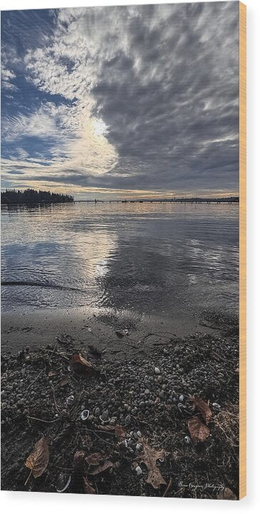 Sun clouds  - Wood Print