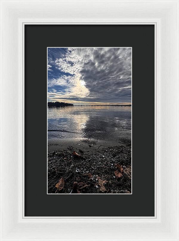Sun clouds  - Framed Print