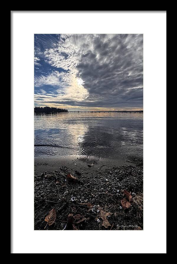 Sun clouds  - Framed Print