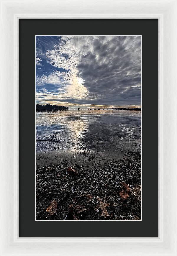 Sun clouds  - Framed Print