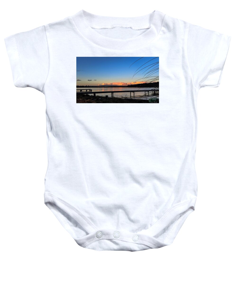 Sunset at the lake - Baby Onesie