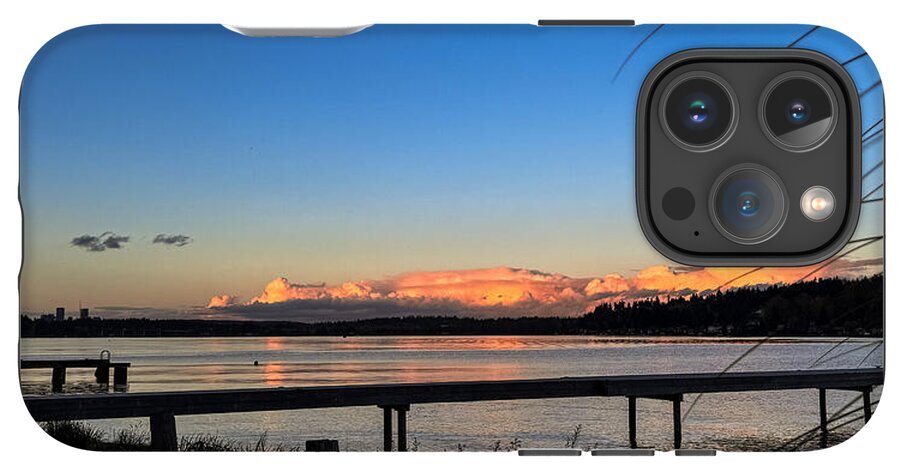 Sunset at the lake - Phone Case